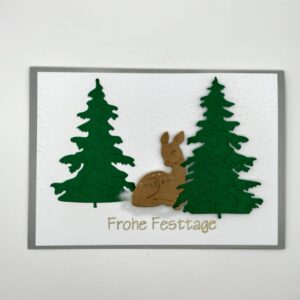 Frohe Festtage - Reh