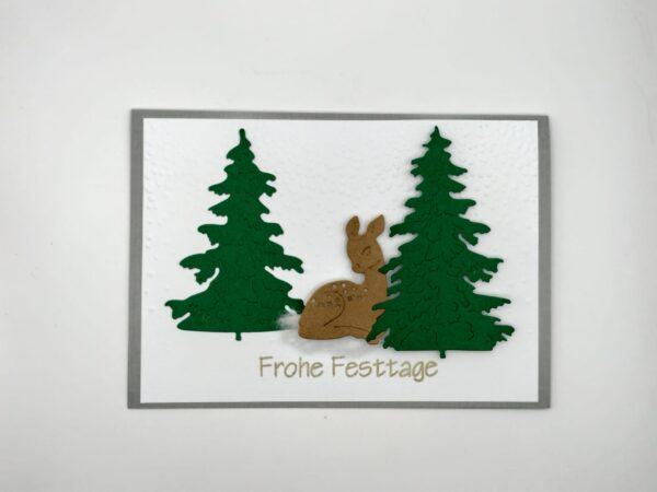 Frohe Festtage - Reh