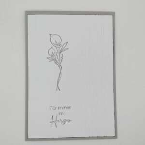 Für immer im Herzen - Blume
